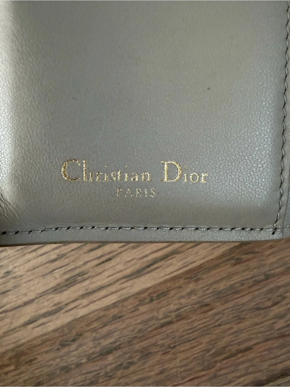 Dior 2023 Caro Dahlia Leather Wallet - Taupe
